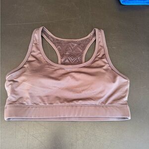 ZYIA Brown Seamless Sports Bra Moisture-Wicking